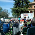 People Arriving at the Atascadero Tea Party Rally and Getting Settled