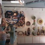 Painting of Potter by Frank Armitage at Earth Sky Pottery Studio