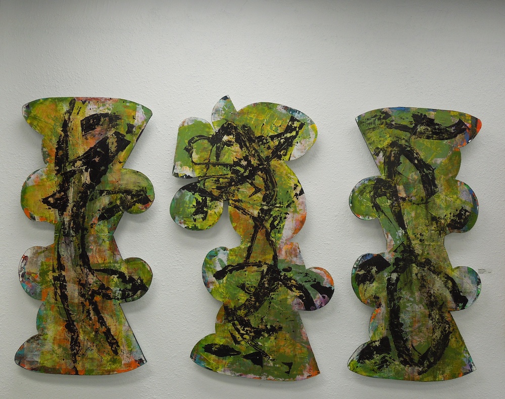 PENUMBRA SERIES TRIPTYCH #l,ll,lll - Acrylic on Canvas on Panel