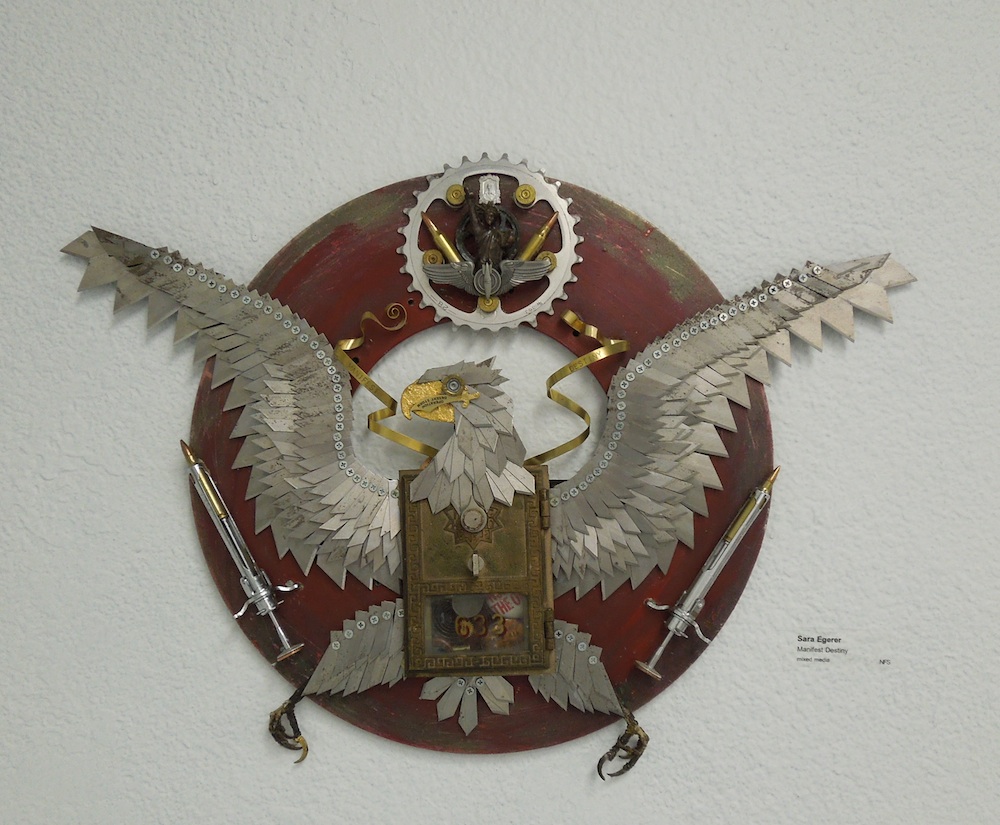 Sara Egerer's "Manifest Destiny" -  Mixed Media