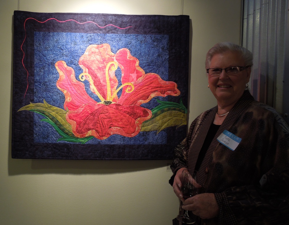 "Hibiscus Reborn" Art Quilt by Rene Jennings "Hibiscus Reborn" Art Quilt by Rene Jennings