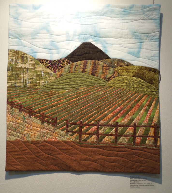 "Vineyards All Around" -- an Art Quilt by Leslie Coe "Vineyards All Around" -- an Art Quilt by Leslie Coe