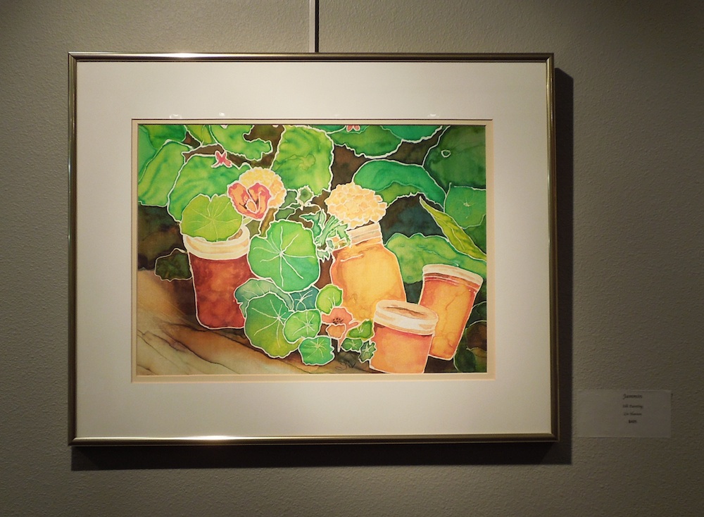 Liv Hansen's finished Painting in the "Gardens" juried exhibit