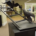 "Dispute" by Ann S. Bernhardt, in bronze. Selected by both jurors.